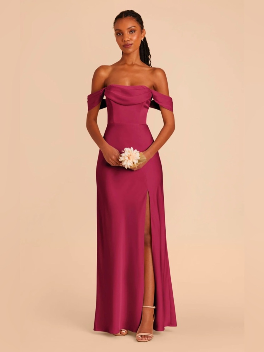 Birdie grey wedding bridesmaid dress